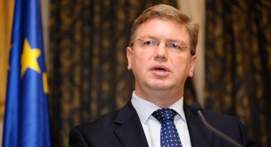 Еврокомиссар Штефан Фюле, ответственный за политику расширения и европейскую политику соседства