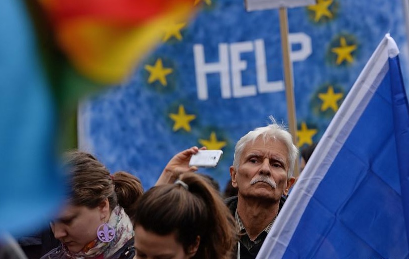 Протесты в Венгрии
