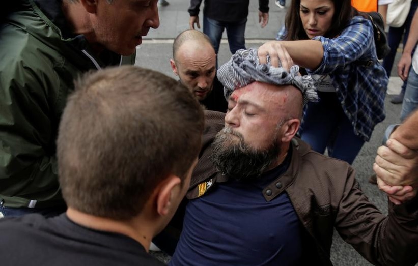 протесты в Каталонии