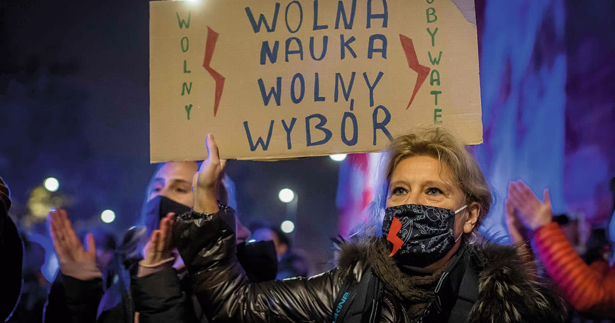 протесты в Польше против запрета абортов