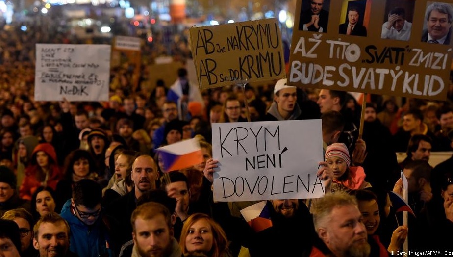 протесты в Чехии