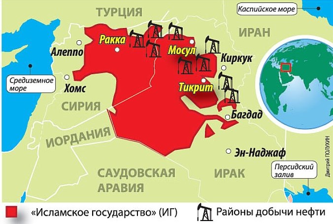 карта ИГИЛ