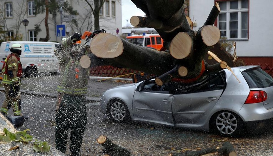 ураган в Европе