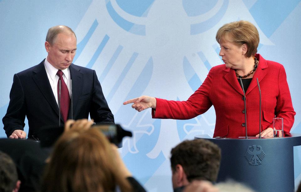 Путин и Меркель