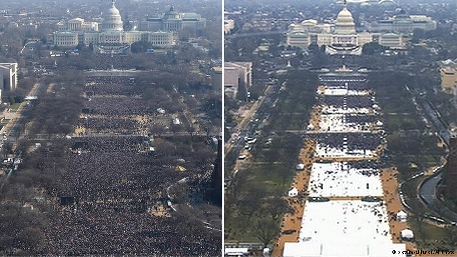Толпа на инаугурации Трампа