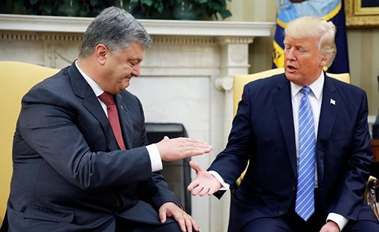 Дональд Трамп и Порошенко