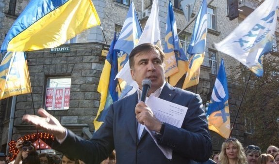 Саакашвили на протесте