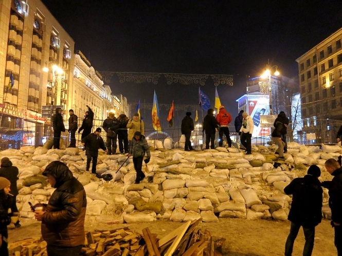 Евромайдан превратился в крепость